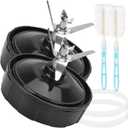 7 Fins Ninja Blender Blade Replacement Parts 2pcs Compatible with Ninja Blender Top Lid Accessories for Ninja Auto iQ BL682-30 BL642-30 BL450-30 BL482-30 BL687CO-30 ect.