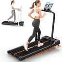 Walking Pad Treadmills for Home with 7.5MPH, Built-in Speaker, Upgrade 3.0HP Foldable Treadmills with 10% Incline, Compact Running Machine with APP, 350 LBS, LED Display, Remote Control