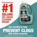 Drano Max Build Up Remover Drain Cleaner, Enzymes & Probiotics Prevents Clogs & Remove Odor-Causing Buildup, Safe for Septic, Toilets & Pipes in Bathroom Drains & Kitchen Sinks, Commercial Line, 60 oz