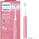 Philips Sonicare 4100 Rechargeable Electric Toothbrush, with Pressure Sensor, 2 Intensity Settings, SmarTimer and QuadPacer, 14-Day Battery Life, Deep Pink, Model HX3681/26
