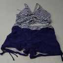 Aqua Eve Bikini with Shorts for Women - Two Piece Swimsuit with Boyshorts 2PC High Waisted Bathing Suits Swimwear XL