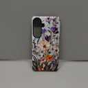 DEENAKIN for Samsung Galaxy S26 Plus Case Cute,Aesthetic Vintage Stained Glass Wildflowers Girly Shell,Compatible with Magsafe,Unique Western Protective Slim Silicone Phone Cover for Women Girls