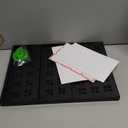 Spice Drawer Organizer 3-Tier Expandable (11"-22" Wide), Spice Rack for Cabinet with Funnel & Spice Labels, Fits Large Jars, Seasoning Storage Insert Design for Cabinet & Drawer (Black)