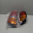 Tail Light Assembly Compatible With 1995-2000 Toyota Tacoma Rear Taillights Pair Left Driver and Right Passenge Side Replace TO2800116 TO2801116 8156004030 8155004030(Red/Amber/Clear Lens)