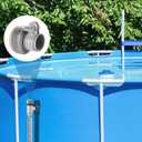 Plunger Valves & Type B Hose Adapter Compatible with Intex Pool Part, Hose Fitting Coupling Connector Plunger Shut Off Valve Replacement Practical Accessories for Above Ground Pool Vacuum Pipe Holder