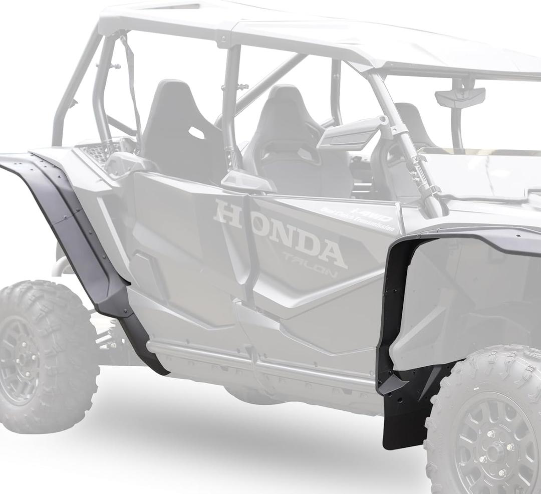 KIWI MASTER Widened Fender Flares Extended Compatible with 2019-2025 Honda Talon 1000R 1000X 1000X4 1000R4 Accessories Replace OEM # 0SF70-HL6-A01 Front & Rear Extensions Mud Flaps Guards