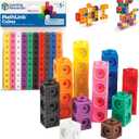 Learning Resources MathLink Cubes - Set of 100 Cubes, Ages 5+ Kindergarten, STEM Activities, Math Manipulatives, Homeschool Supplies, Teacher Supplies