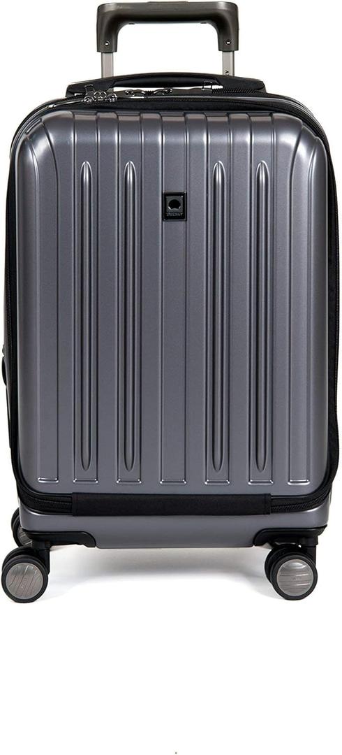 DELSEY PARIS Titanium Hardside Expandable Luggage with Spinner Wheels Carry-On Luggage, Graphite, Carry-On 19 Inch