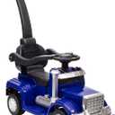 3-in-1 Ride on Push Car for Toddler 1-3 Year w/Handle&Music Blue, 34.65 inches x 14.17 inches x 34.25 inches
