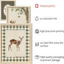 16 PCS Framed Woodland Nursery Wall Art Decor, Vintage Baby Girl & Boy Nursery Decor, Kid Toddler Room Bedroom Playroom Decor, Sage Green Animals Eclectic Gallery Wall Prints, Bear Duck Goose Rabbit