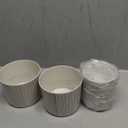 4 Pack Self Watering Pots Set, 4+5.5 Inch Self Watering Pots for Indoor Plants, Planter Pot with Wick Rope and Reservoir for African Violet, Spider Plant, Orchid