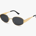 livho 2025 Trendy Oval Sunglasses - Stylish Polarized Shades for Everyday - Retro Metal Frames