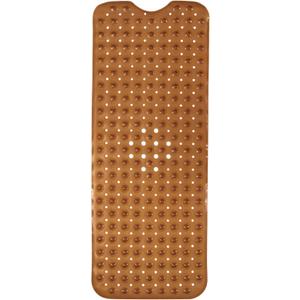 ENKOSI Bath Mat - Large Non Slip Bathtub & Shower Mat - Extra Long 40 x 16 Inch Bathroom Mats for Tub Nonslip Anti Slip Bathmats (40x16 Clear Brown 1-Pack)