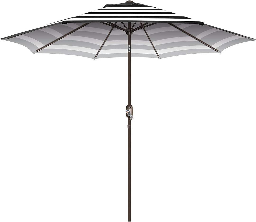 7.5Ft/9Ft Patio Umbrella, UV Protect Pool Umbrella with Heavy Duty Pole,Outdoor Umbrella with Push Botton Tilt & Crank