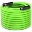 Heavy Duty Garden Hose 5/8 Inch x 150ft - Kink Resistant Lightweight Hybrid Hose, Leak Proof Rustproof Water Hose for Outdoor Watering