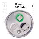 BOJACK 35+10 uF 6% 35/10 MFD 370/440 VAC CBB65B Dual Run Start Round Capacitor for Condenser Straight Cool or Heat Pump Air Conditioner or AC Motor and Fan Starting