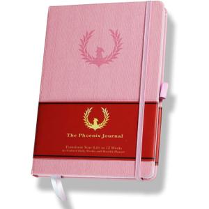 The Phoenix Journal  Quarterly Goal Planner & Daily Journal for Focus, Productivity & Clarity  12 Week Undated Roadmap with Vision & Goal Setting  Daily, Weekly & Monthly Planning  Hardcover (Pink)