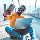 SPIDERCASE for iPhone 14 Case/iPhone 15 Case, [15 FT Military Grade Drop Protection][Non-Slip] 2 Pack [Tempered Glass Screen Protectors+Camera Lens Protectors] Heavy Duty Shockproof Case, Dark Blue