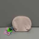 Fabater PU Makeup Bag, PU Cosmetic Pouch Metal for Lipstick (Pink),  Light Pink Cosmetic Bag (7in.)