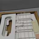 Folding 2-Step Stool for Adults Kids Non-Slip Collapsible Portable Step Stool for Kitchen Home Toilet Bedroom Office Bathroom Rv,Holds 300 Lbs(White)