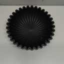 OAKOA Concrete Black Decorative Bowl for Home Decor - Black Fruit Bowl for Kitchen Counter - Black Bowl Decor - Modern Fruit Bowl Black - Centerpiece Bowl