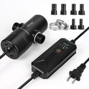 hygger 5W Aquarium U-V Light with Timer, 360 Protective Shield Clean Light for Crystal Clear Green Water, Submersible Fish Tank Cleaner for 1040 Gallon Freshwater & Saltwater Aquariums (1.85 * 4.75 inches)