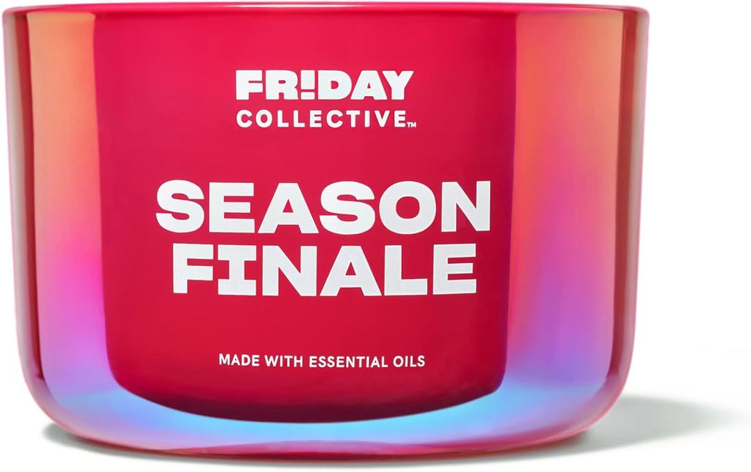 Friday Collective Season Finale Candle, Floral Scented, Made with Essential Oils, 3 Wicks, 13.5 oz