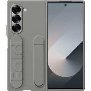 Samsung Galaxy Z Fold 6 Silicone Phone Case, Protective Cover with Stand, Secure Grip, Slim, Soft, Comfortable Design, US Version, EF-MF956TJEGUS, Gray