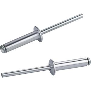 250 PCs 5/32'' x 3/4''Aluminum Blind Rivets, Pack of 250 CT 4mm x 20mm Pop Rivets with Aluminum Grip and Steel Mandrel (Silver)