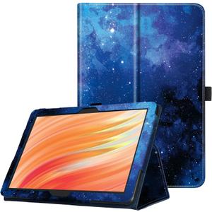 Famavala Folio Case Cover for 10.1" Amazon Fire HD 10 / Fire HD 10 Plus Tablet [13th/11th Generation, 2023/2021 Release] (BlueSky)