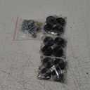 uxcell 16 Pcs Screw Covers Caps, 304 Stainless Steel Mirror Screws Decorative Caps Cover Nails, Mirror Screws Fasteners for Sign Advertising Hardware Construction, 22mm Diameter, Black