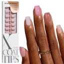 BTArtboxnails XCOATTIPS Bare 5-Shades Nude Press on Nails - 4-Week Wear Extra Short Squoval Press on Nails, Easy to Apply, Soak Off, Salon Quality Value at Home, 16 Sizes - 160 Fake Nails