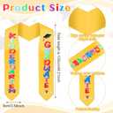 Kindergarten Graduation Cap with Printed Graduation Stole for Kids Adjustable Elastic Graduation Hat Tassel Sash