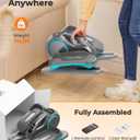 YOSUDA Under Desk Elliptical,Elliptical for Seniors Fully Assembled,Quiet & Portable Electric Seated Pedal Exerciser with 10 Level Resistances & Speeds,Remote Control