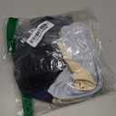 Women's High Waisted Underwear, Tummy Control high cut Panties Full Coverage Postpartum Briefs underwear 4 pack (Large, Multicolor-deep Blue&light Blue& Skin Tone& Black)