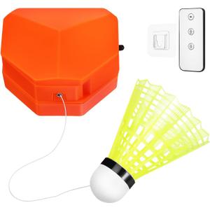 VICASKY 1Set Badminton Training Machine Automatic Rebound Trainer with Remote Control Portable Single Player Practice Aid Includes Ball for Adults