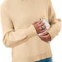 Dokotoo Oversized Womens Sweater 2025 Fall Winter Striped Sweaters Casual Trendy Sweater