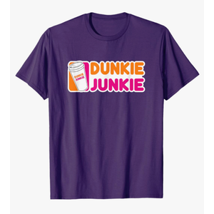Funny Dunkie Junkie Coffee Love Funny Coffee Saying T-Shirt, Size M