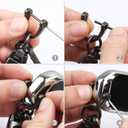 Leather Car Keychain Keyring for Baseball Fans,Car Key Fob Holder Keychain (Jds-as45tr)