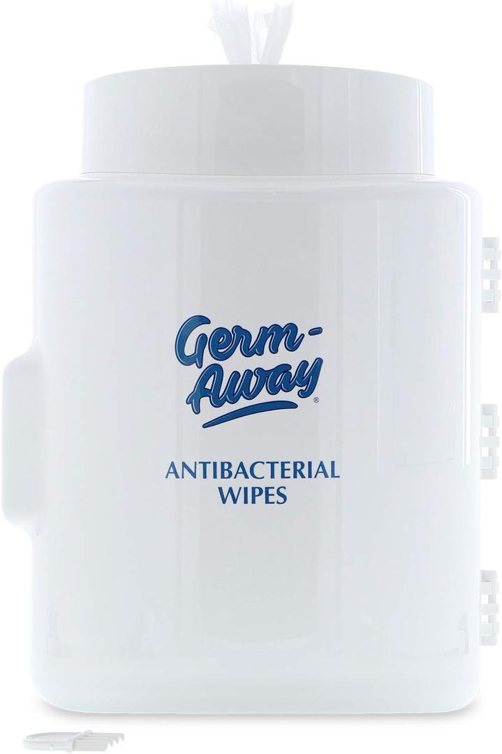 Upward-Pull Wet Wipe Wall Dispenser - Wall Mounted Dispenser for Sanitizing Hand Wipe Refill Rolls, Stylish White Dispenser is Great for Public Facilities, Gyms, Office, Hospitals and Stores (1 Count (Pack of 1))