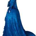 Court Rococo Baroque Marie Antoinette Ball Dresses 18th Century Georgian Era Costumes Dress Victorian Ball Gown (Blue, M)