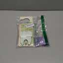 Tooth Fairy Tooth Holder, Tooth Fairy Door Hanger with Money Slot, Keepsake Bottle & Burlap Pouch for Lost Teeth, Encourage Gift for Boys Girls (Purple)