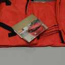 ZOBER Christmas Wreath Storage Container 36 Inch - Wreath Bag Fits 2 Wreaths Box - 600D Oxford Fabric - Interior Compartment for Storing Garlands, Wreaths Storage Bag W Strong Durable Handles - Red