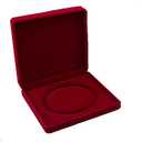 JunningGor Jewelry Set Velvet Box Necklace Earring Ring Necklace Bracelet Gift Display Case Wedding Jewelry Storage Holder (Red for Pearl Necklace)