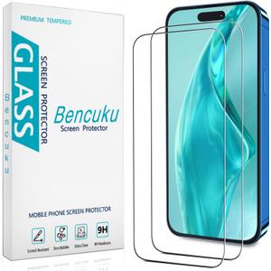 (2 Pack) Designed for iPhone 16 Pro 6.3-inch Tempered Glass Screen Protector, Full Coverage, Anti Scratch, Bubble Free