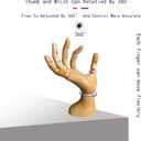 Mannequin,Mannequin Hand,Hand Model,Hand Mannequin for Nails,Drawing Mannequin Wooden Hand,Wooden Mannequin,Wood Hand,Hand Model for Drawing,  Male_right 7.9 in