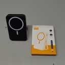 Portable Charger for Magsafe Battery Pack,10000mAh Power Bank with Foldable Stand,Travel Essential PD 22.5W Fast Charge,Magnetic Charge Wireless Charger for iPhone 17/16/15/14/13/12 Series–Black