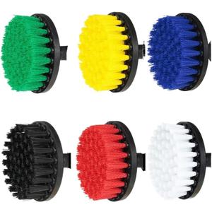 Drill Brush attachments 1/10pcs Electric Scrubber Brush Drill Kit Carpet Glass Car Tire Furniture Cleaning Home Kitchen Tools(Green,10pcs)