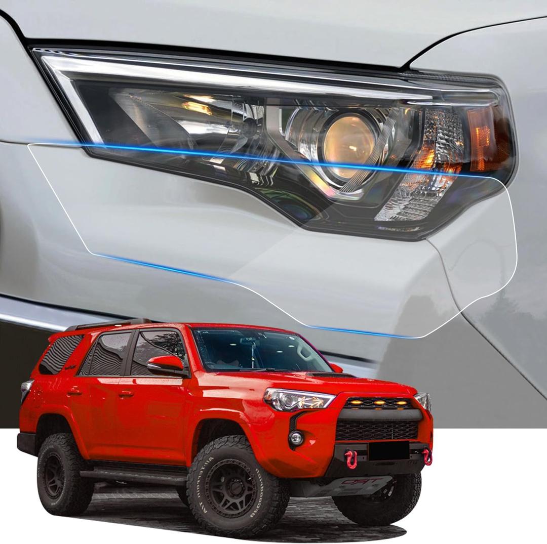 Car Headlight Protection Film for Toyota 4Runner 2014 2015 2016 2017 2018 2019 2020 2021 2022 2023 2024 Auto Accessories Lucency Vinyl Exterior Decoration Self Sheet Sticker Cover Tail Light