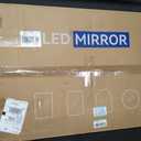 TRAHOME 36"x24" LED Bathroom Vanity Mirror with Lights, Front and Backlit Wall Mirror, Anti Fog, Dimmable 3 Color Lighting, Memory Function, Shatterproof Glass, Plug in or Hardwired